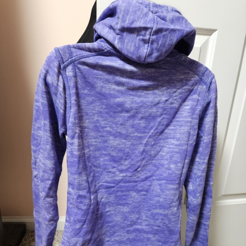 Casual Heathered Purple Hoodie - Picture 8 of 11
